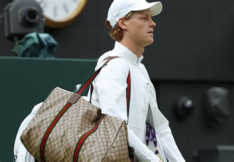 gucci tennis bag wimbledon|How Jannik Sinner's Gucci duffle bag made history at Wimbledon.